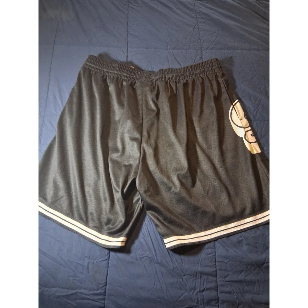 NFL Throwbacks Miami Dolphins Mesh Basketball Shorts Black‎ White Mens 2XL New